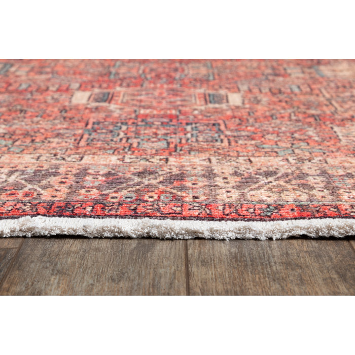 Conroy Oriental Red/Blue/Ivory Area Rug & Reviews Joss & Main